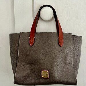 Dooney & Burke Pebble Leather Handbag Tote with removable strap